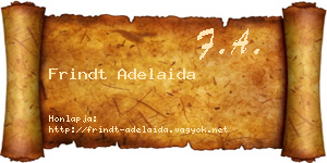 Frindt Adelaida névjegykártya